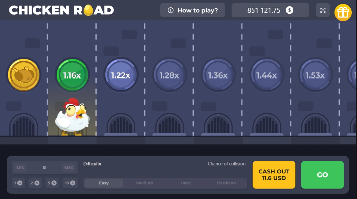 Demo version of Chicken Road